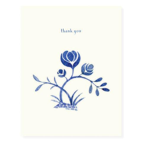 Delftware Flower - Thank You
